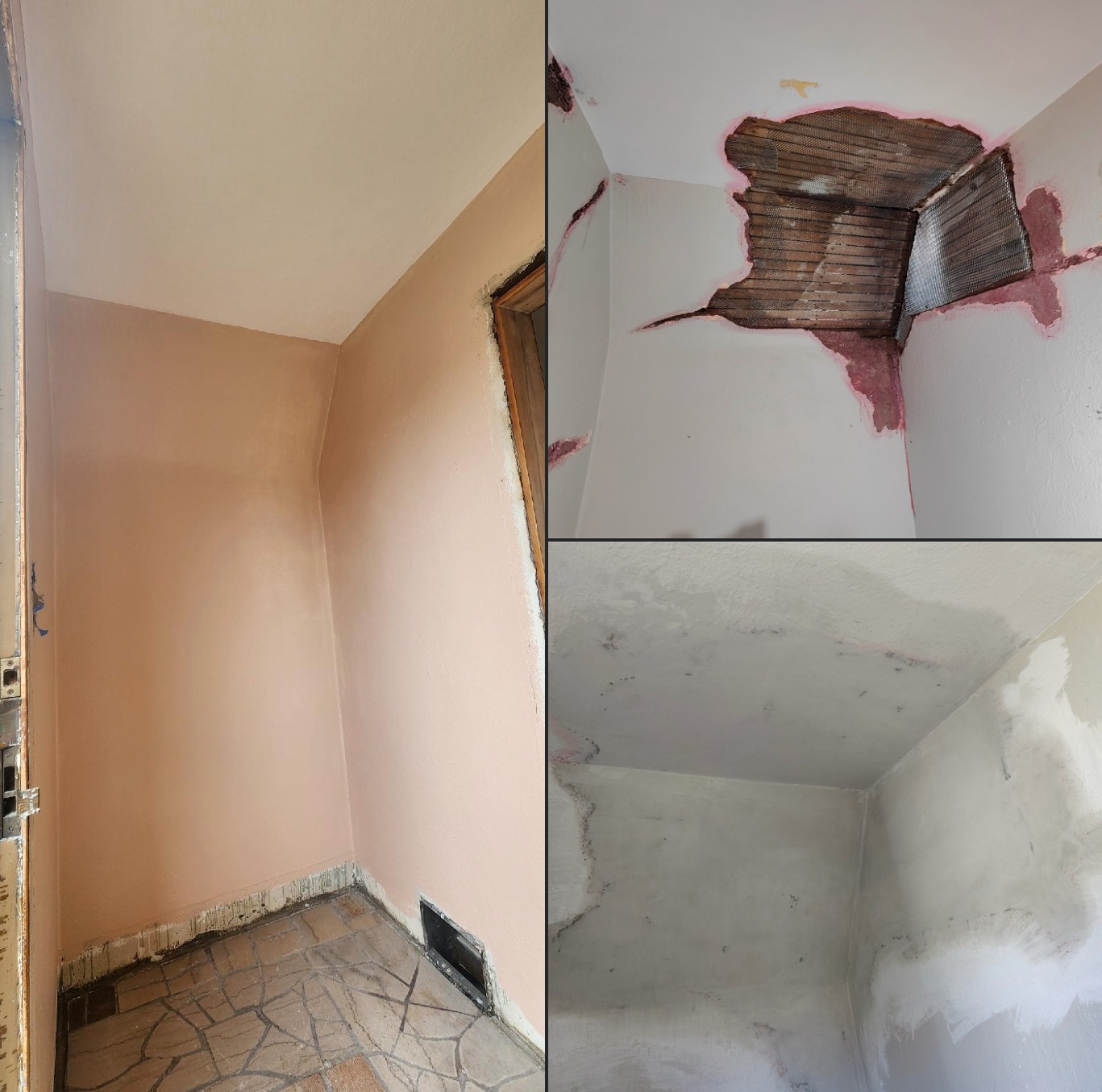 Plaster repair collage