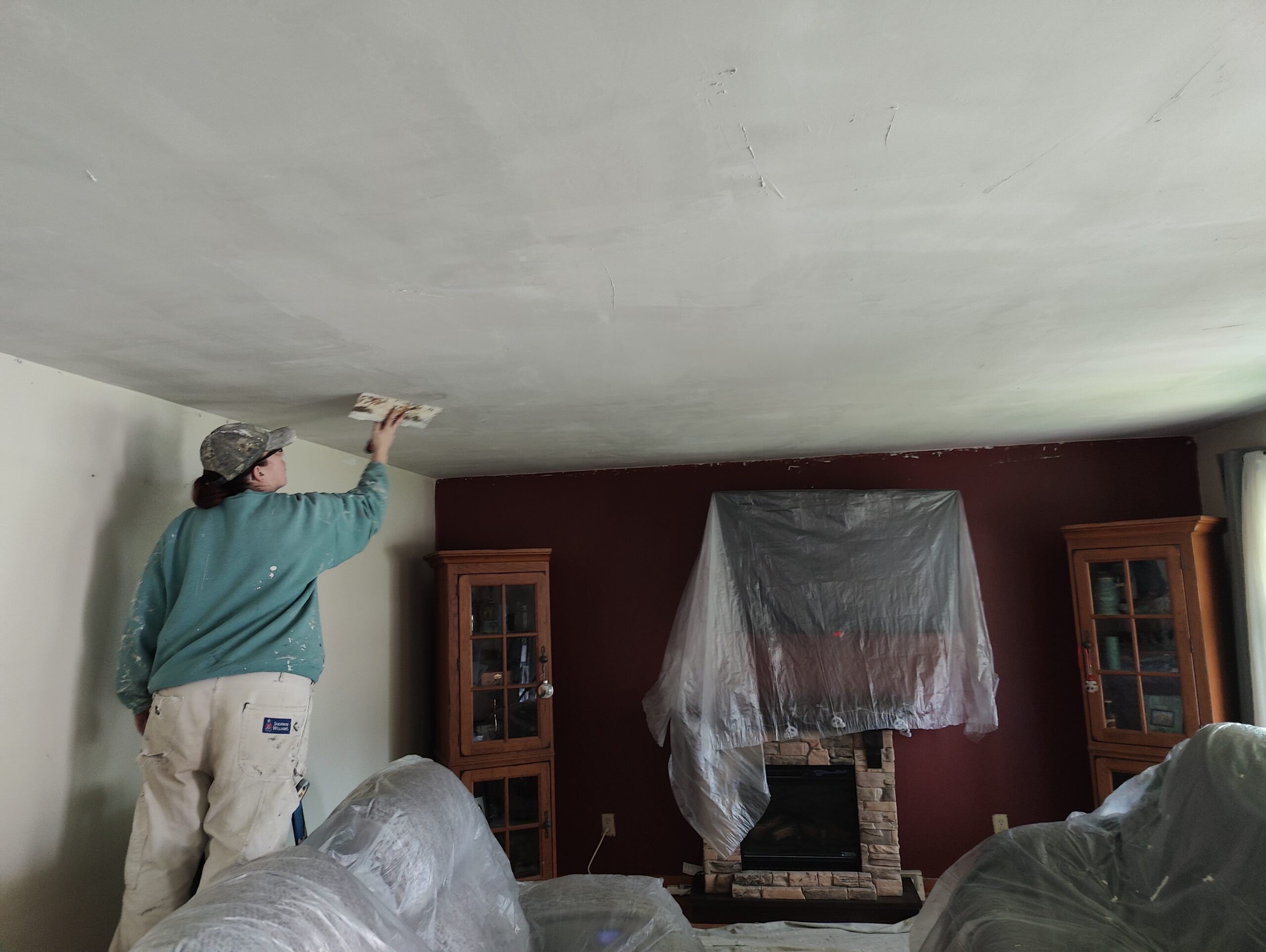 Skim Coating Ceilings – From Texture to Smooth in 3 Rooms – Part 2