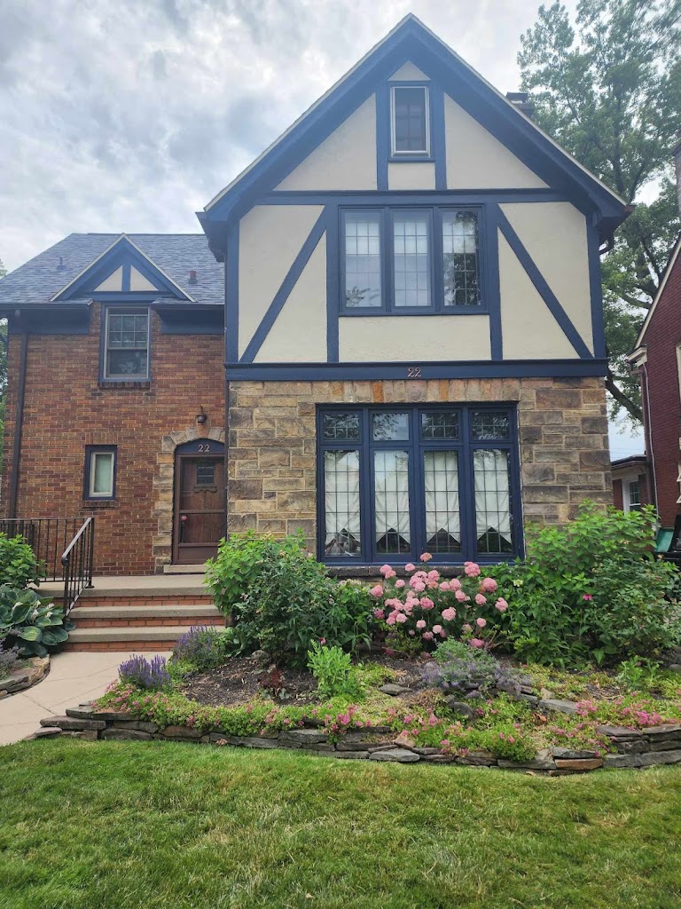 Exterior Tudor House Painting in Kenmore NY.