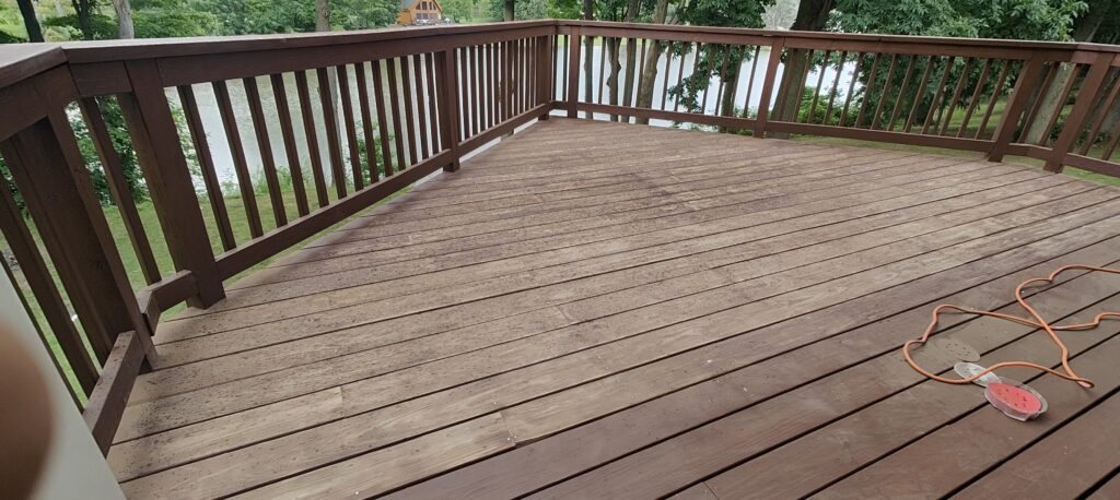 sanded deck