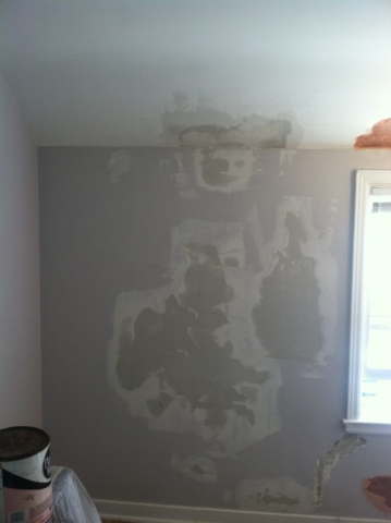 Water damage plaster wall - Snyder NY