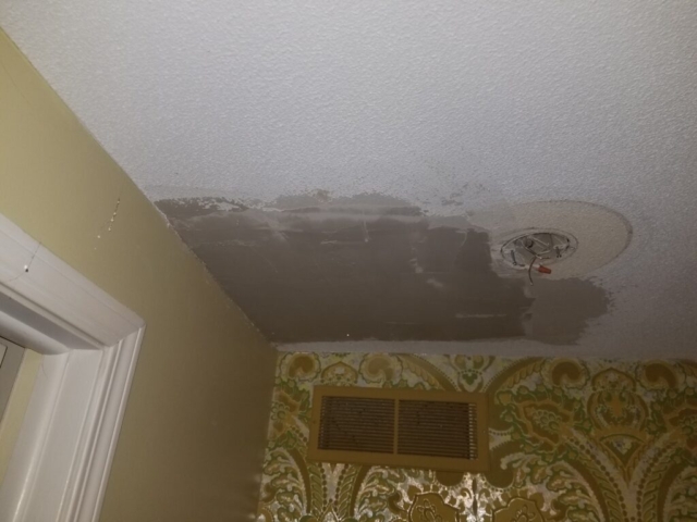 Ceiling Repair Before and After