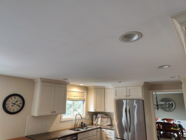 East Amherst NY kitchen ceiling repaired and painted