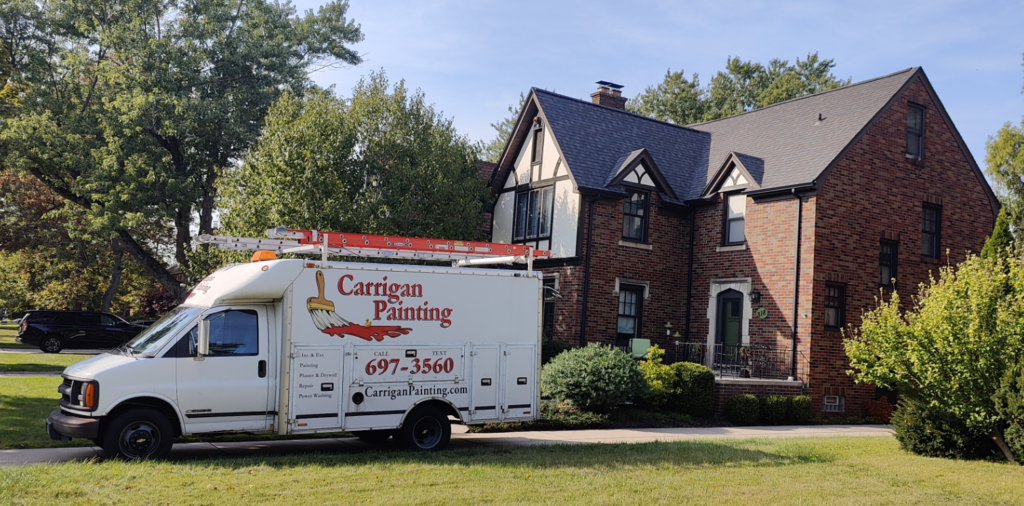 Painting a Tudor Home in Kenmore - Last Exterior House Painting of 2024!