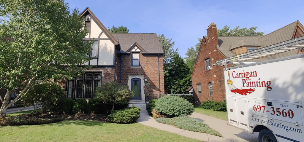 Painting a Tudor Home in Kenmore – Last Exterior House Painting of 2024!