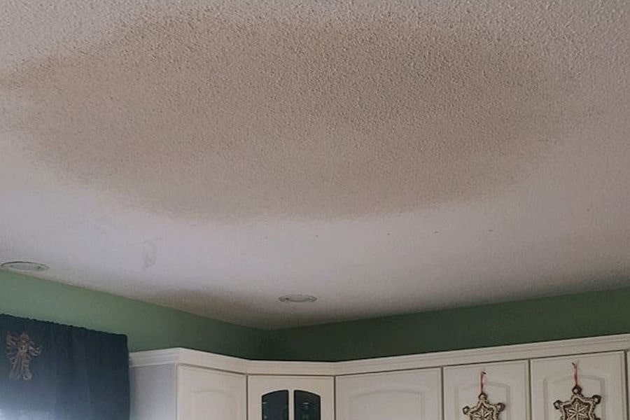 water damaged popcorn ceiling clarence ny