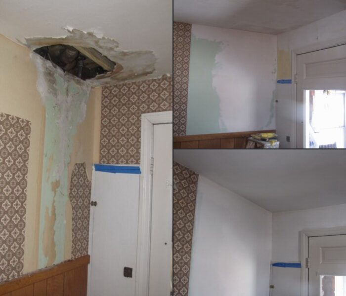 water damage ceiling repair and painting - Clarence Hollow NY