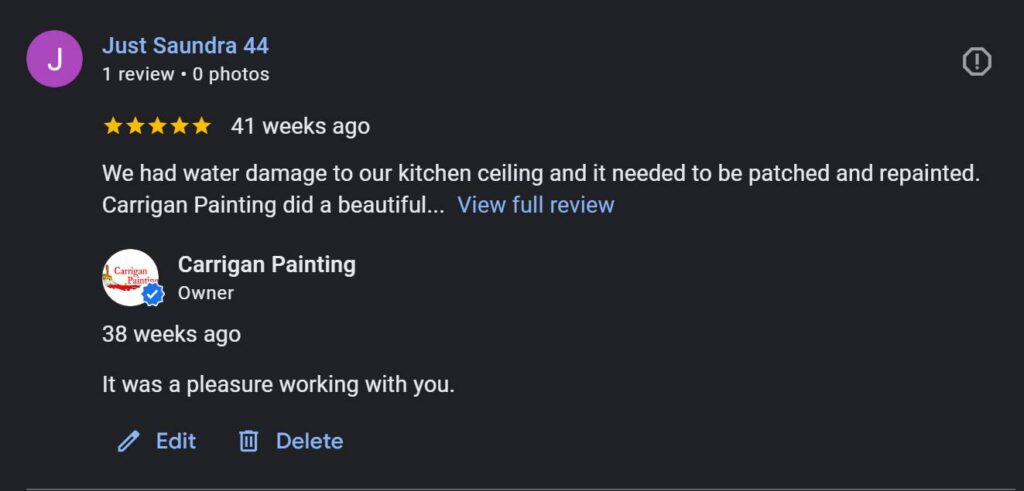Carrigan Painting's Reviews 7 Carrigan Painting's Reviews