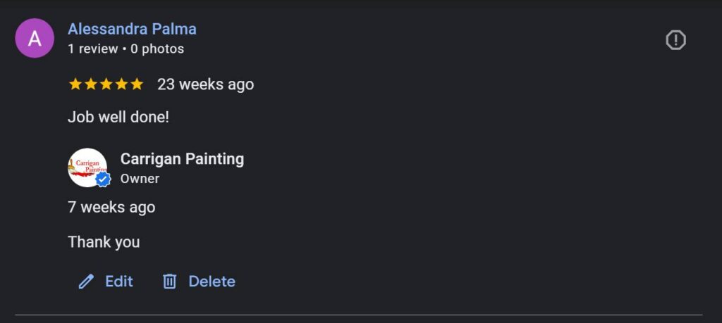 Carrigan Painting's Reviews 13 Carrigan Painting's Reviews