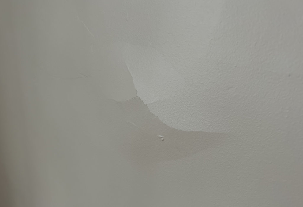 plaster bulge on wall