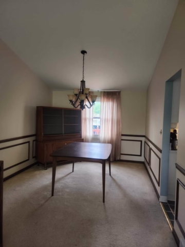 Dining room painted Dining room painted