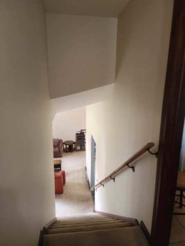 Stairway painting in Amherst NY hallway painting after by carrigan painting in willow ridge estates amherst ny _2_