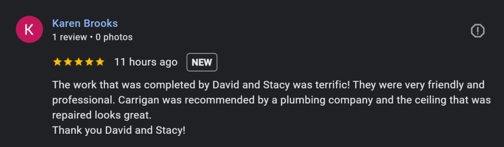 Carrigan Painting's Reviews 2 Carrigan Painting's Reviews