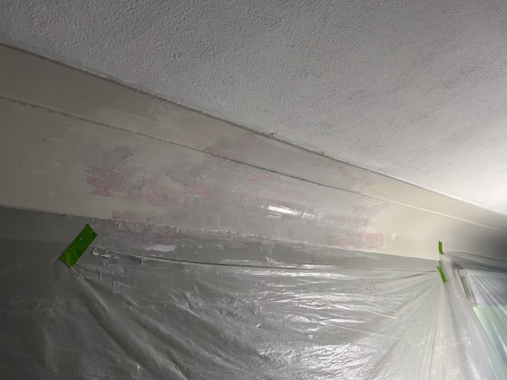 plaster cornice repaired