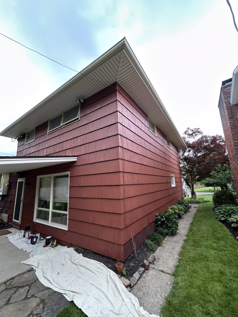 Two Coats of Perfection: Exterior Painting in Snyder NY. 6 Two Coats of Perfection: Exterior Painting in Snyder NY.
