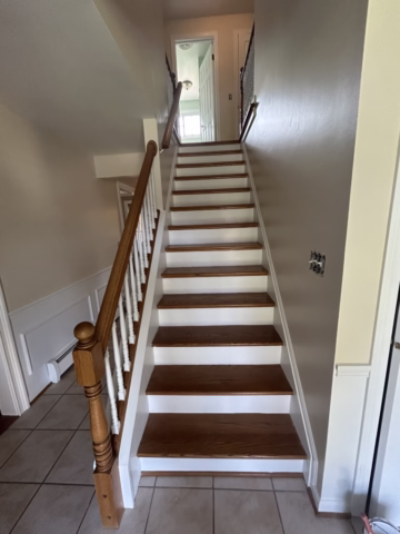 spindles-risers-painted-williow-ridge-estates-amherst-ny Interior Painting Portfolio