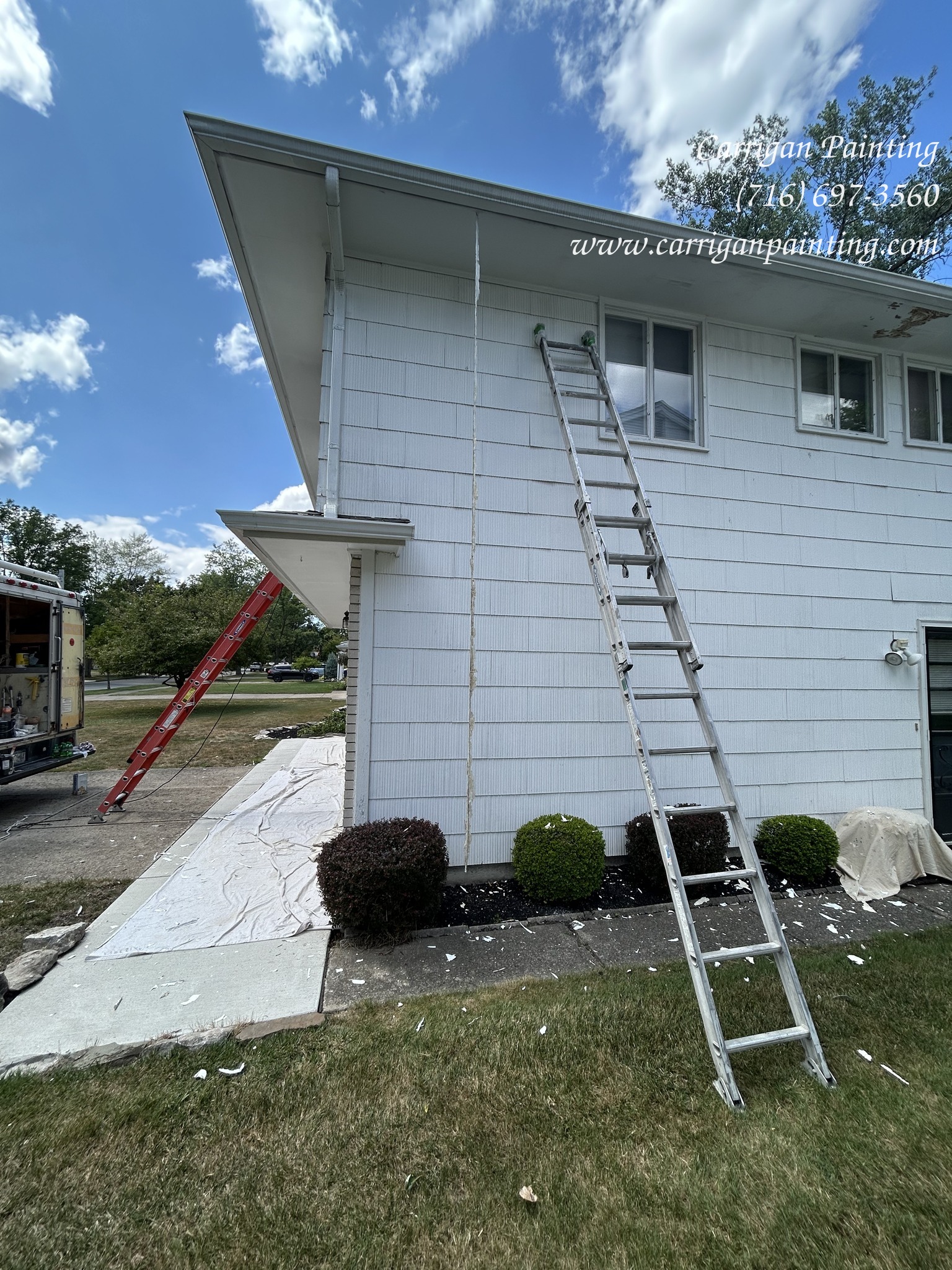 Exterior House Painting in Willliamsville NY.