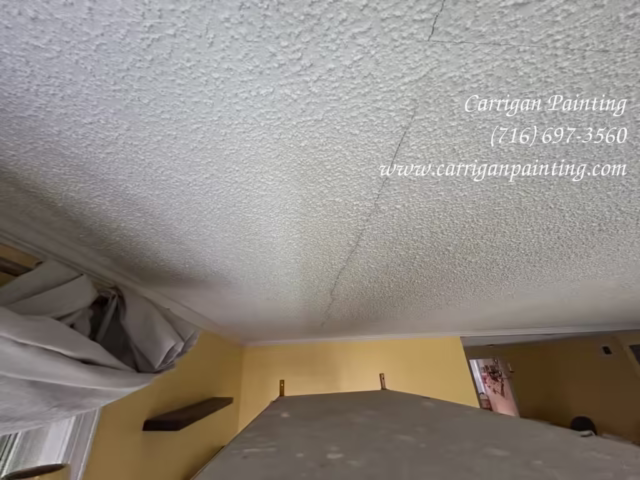 plaster ceiling sagging and cracked in Williamsville NY 14221