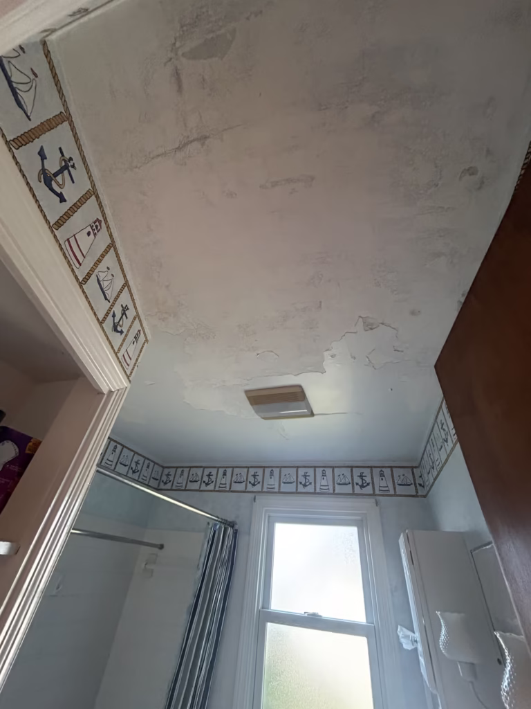 Bathroom & Bedroom Painting After Ceiling Repair in Kenmore NY - Part 2 2 Bathroom & Bedroom Painting After Ceiling Repair in Kenmore NY - Part 2