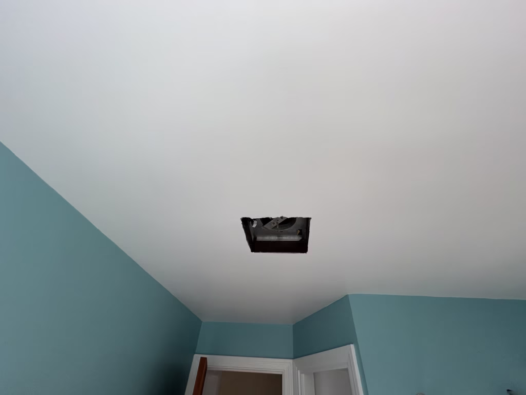 Bathroom & Bedroom Painting After Ceiling Repair in Kenmore NY - Part 2 14 bathroom ceiling restoration buffalo ny