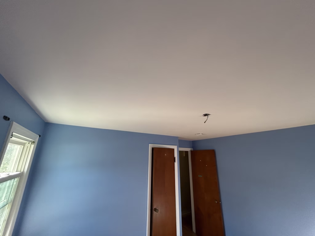 Bathroom & Bedroom Painting After Ceiling Repair in Kenmore NY - Part 2 9 seemless plaster ceiling repair and painting in Buffalo NY