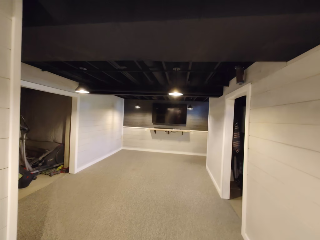 Basement Ceiling Painting in Lancaster NY