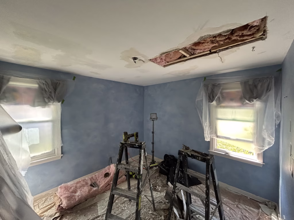 Bathroom & Bedroom Painting After Ceiling Repair in Kenmore NY - Part 2 4 Bathroom & Bedroom Painting After Ceiling Repair in Kenmore NY - Part 2