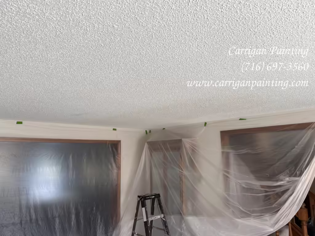 Popcorn Ceiling Repair in Cedar Ridge, West Seneca NY 6 popcorn ceiling texture repair in Cedar Ridge, West Seneca NY 14224
