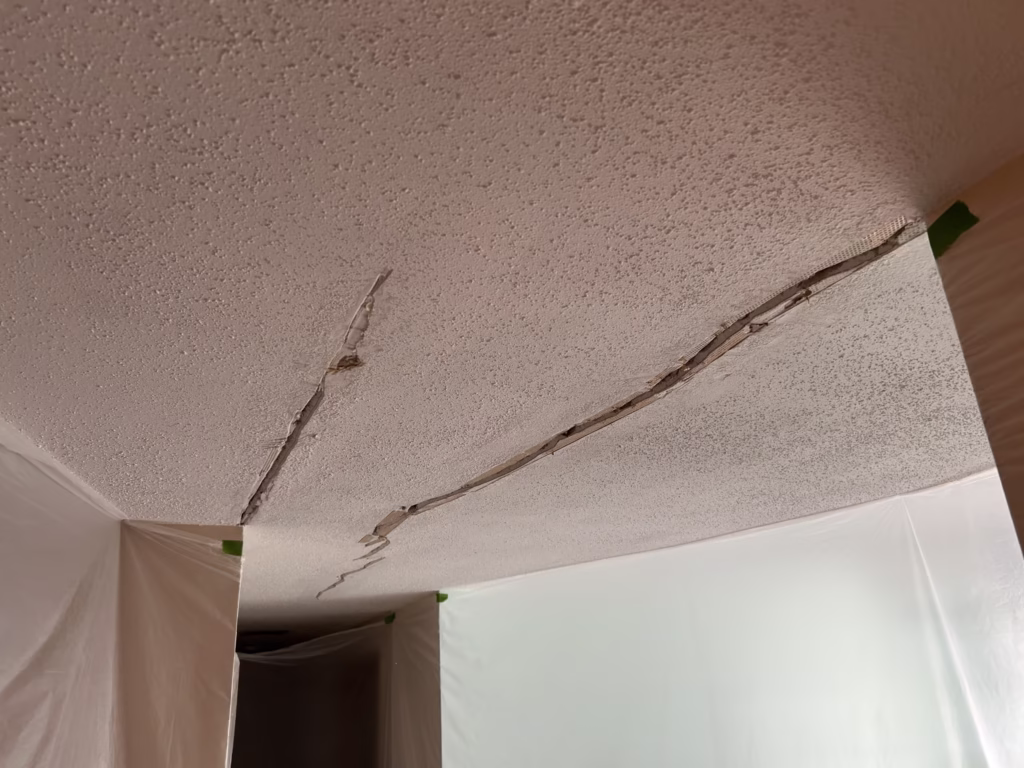 Lancaster NY Ceiling Crack Repair