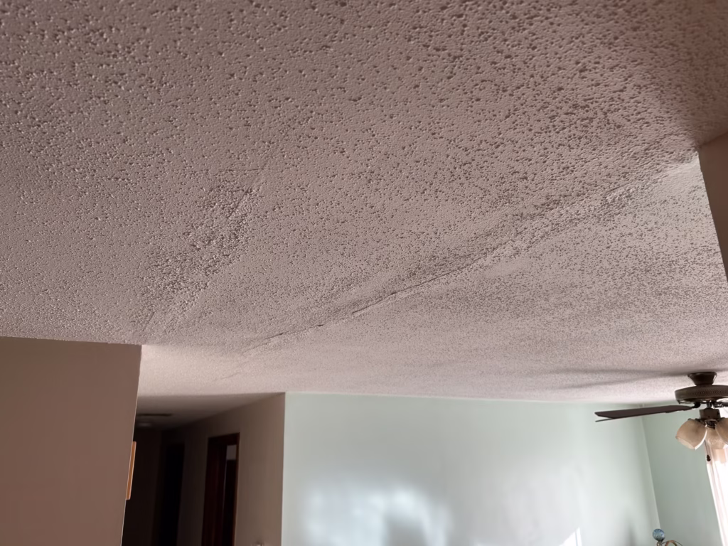 Lancaster NY Ceiling Crack Repair 3 Ceiling cracks in home in Lancaster NY 14086