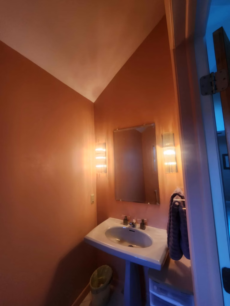 East Amherst Drywall Repair and Painting 21 Bathroom freshly painted in Roxbury Park, East Amherst NY 14051