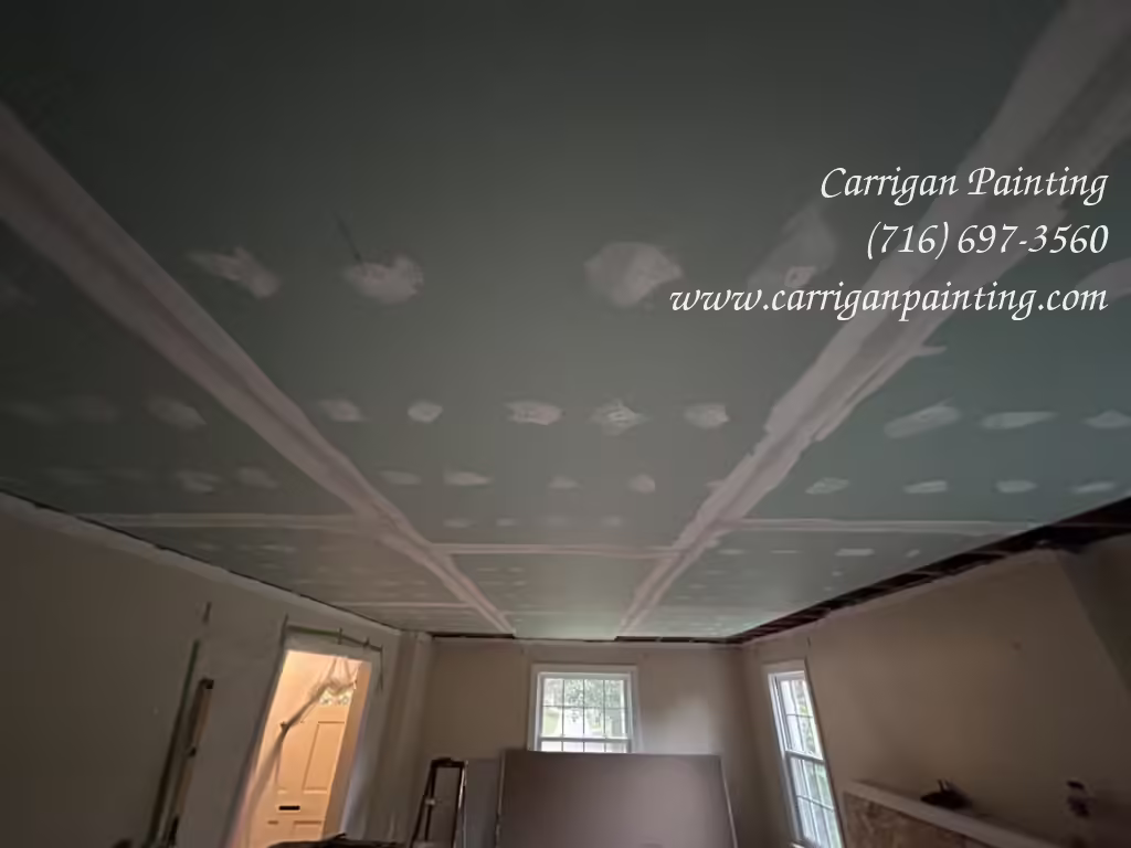 taping new drywall ceiling in Snyder NY 14226
