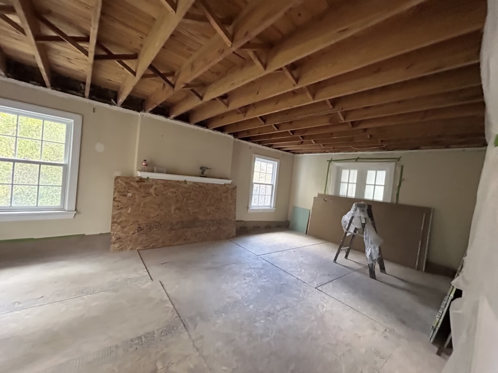 Emergency Plaster Ceiling Replacement in Snyder NY 12 Plaster ceiling removed in Snyder NY 14226