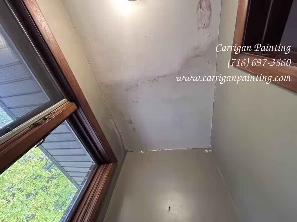 Genuine plaster ceiling patch by Carrigan Painting in Tonawanda NY 14120