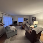 We repainted the walls and ceiling in this living room in West Seneca NY 14224