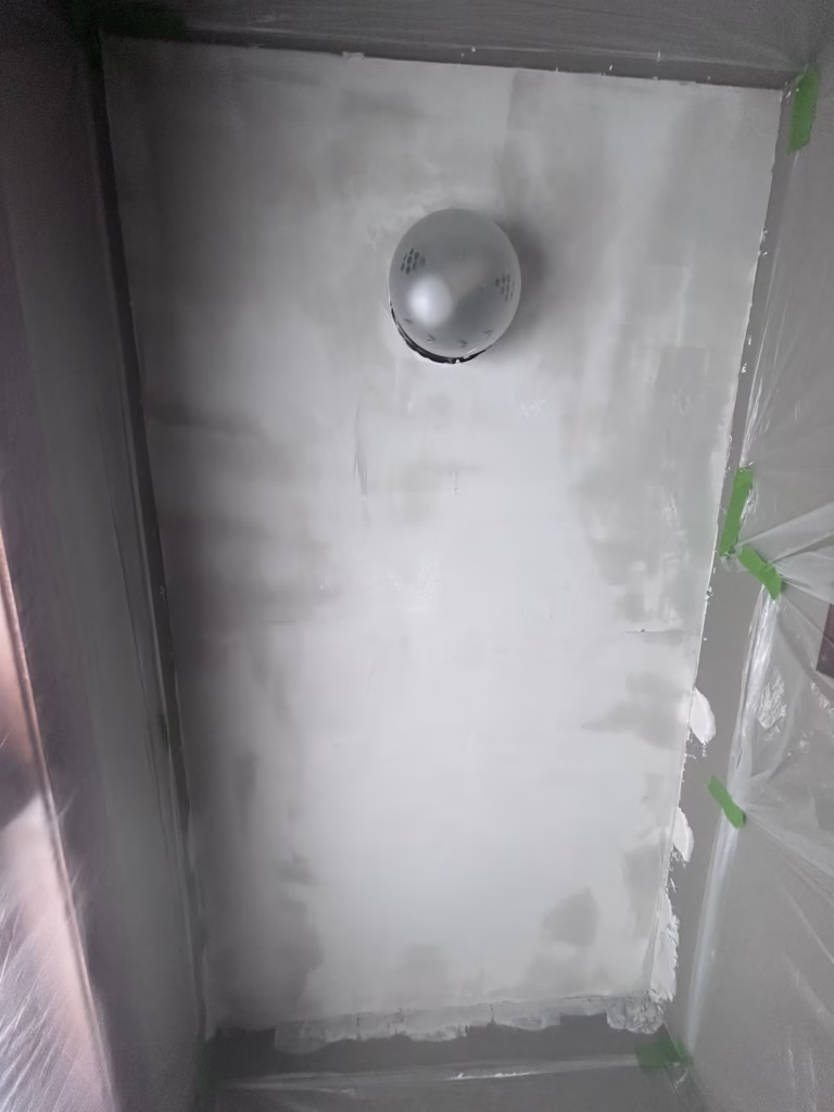 skim coating bathroom ceiling to achieve uniform texture in North Tonawanda NY