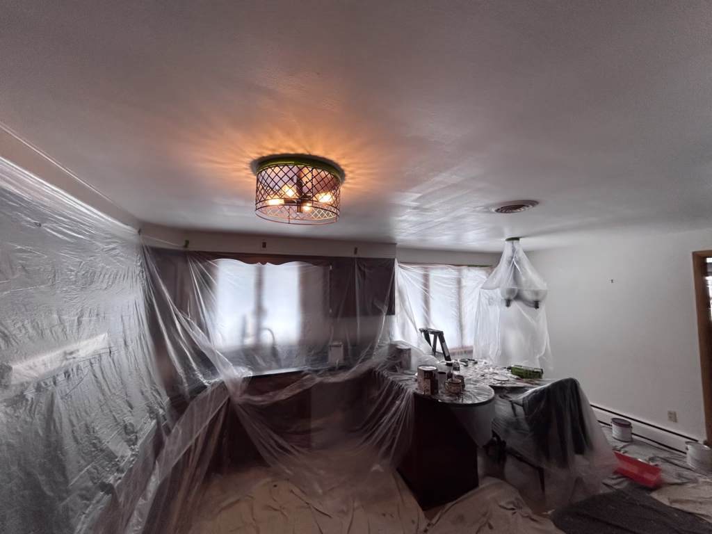 Ugly Plaster Ceiling Repair and Painting in North Tonawanda NY - Part 2 of 2