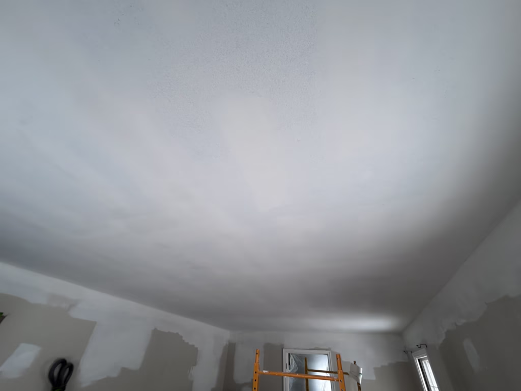 primed drywall ceiling