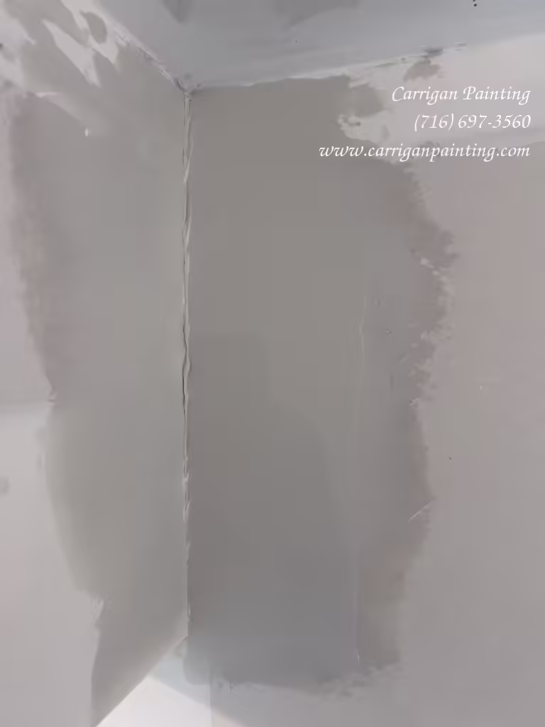 Inner drywall corner tape finished.