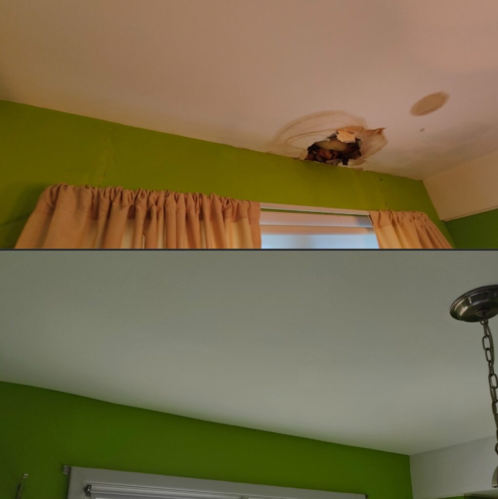 Ceiling Water Damage Repair, Wall and Ceiling Painting in Clarence Center NY