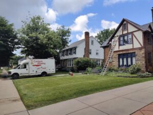 Exterior Tudor House Painting in Kenmore NY. - The Carrigan Archives Exterior house painting