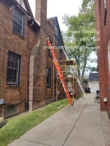 Exterior Tudor House Painting in Kenmore NY.