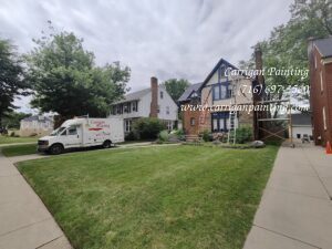 Exterior Tudor House Painting in Kenmore NY. - The Carrigan Archives Exterior Tudor House Painting in Kenmore NY.