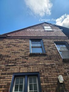 Exterior Tudor House Painting in Kenmore NY. - The Carrigan Archives Exterior Tudor House Painting in Kenmore NY.