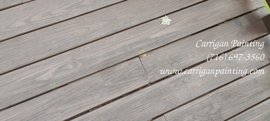 Stain pealing off deck