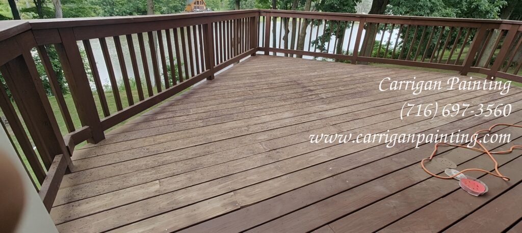 sanded deck