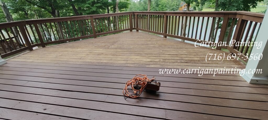 sanded deck