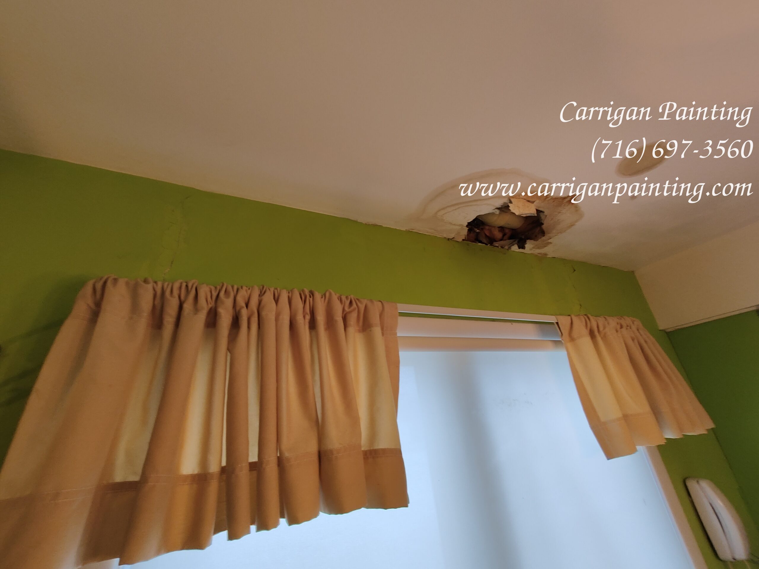 Water Damage Drywall Ceiling