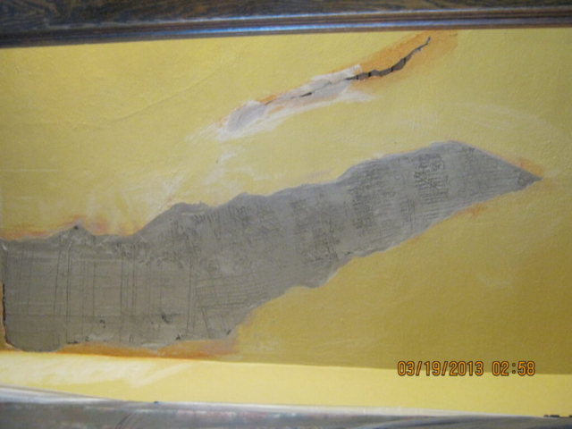 Textured Wall Repair - basecoat plaster - Snyder NY