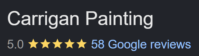 Carrigan Painting is 5 star rated for 16 consecutive years. A feat no other local company has achieved.